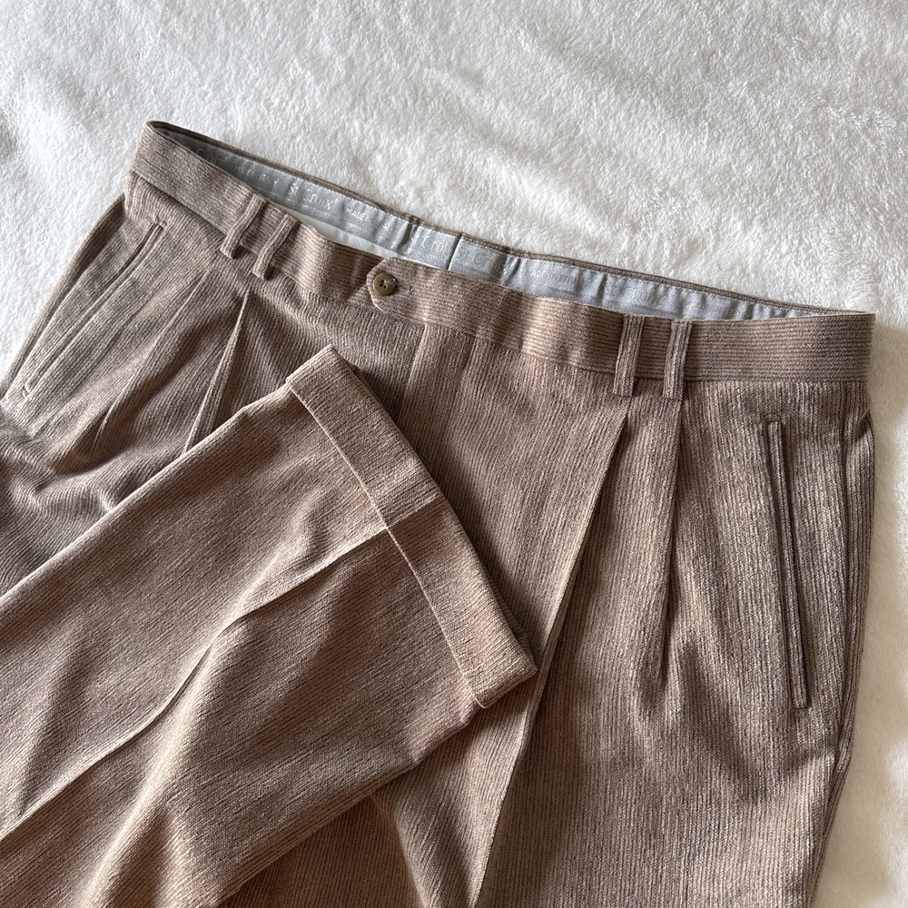 ST CROIX Wool‎ Blend Corduroy Trousers Made In Italy Size 42 Waist